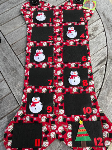 Frosty Sno-man Advent Calendar - 12 Days of Christmas