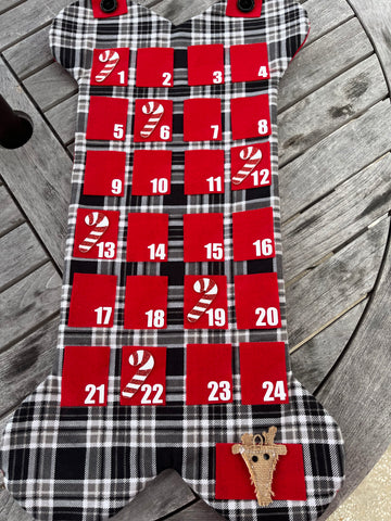 Candy Cane Advent Calendar - 25 Days of Christmas