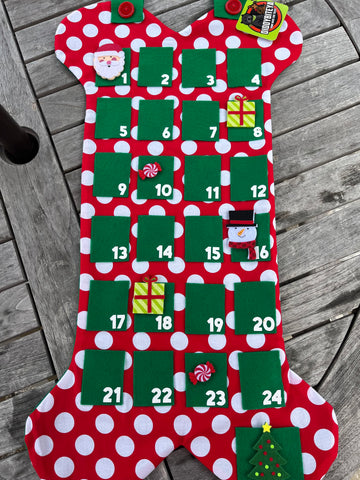 Red Snowman Advent Calendar - SOLD
