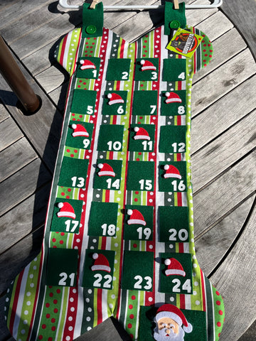 Retro Santa Hat Advent Calendar - 25 days of Christmas
