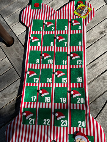Candy Canes and Santa Hats Advent Calendar - 25 Days of Christmas