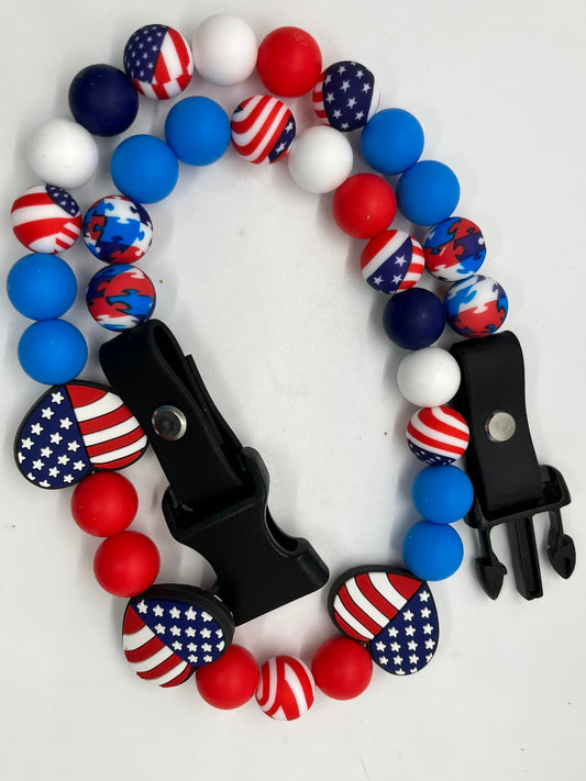 24" 🇺🇸Flag Necklace Bark Bling Collection