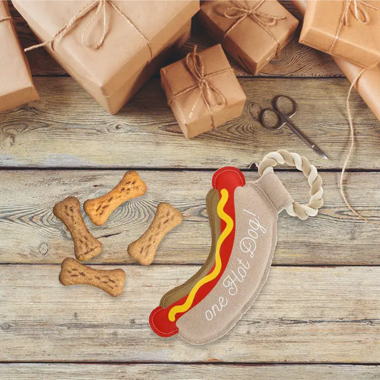 Hot Dog Rope Toy