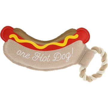 Hot Dog Rope Toy