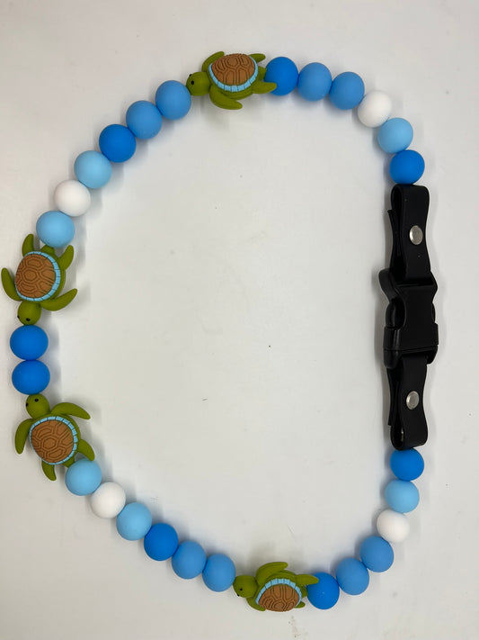 25" Sea Turtle Bark Bling Necklace 🐢