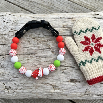 Ho Ho Santa Hat Necklace 13.5" Bark Bling Collection