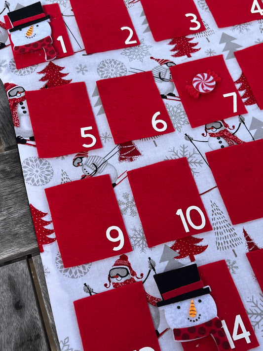 Sparky Snowman Advent Calendar - SOLD