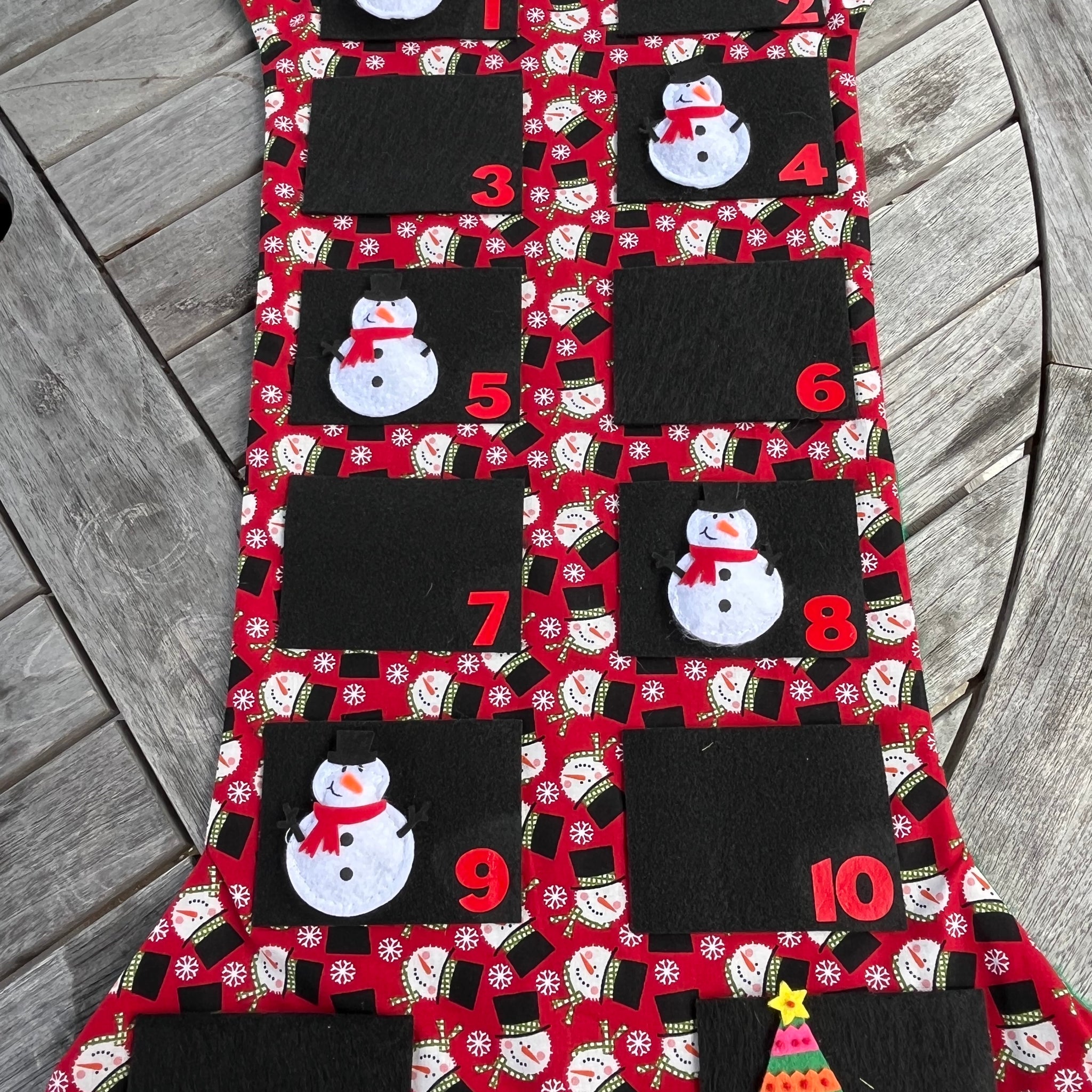 Frosty Sno-man Advent Calendar - 12 Days of Christmas