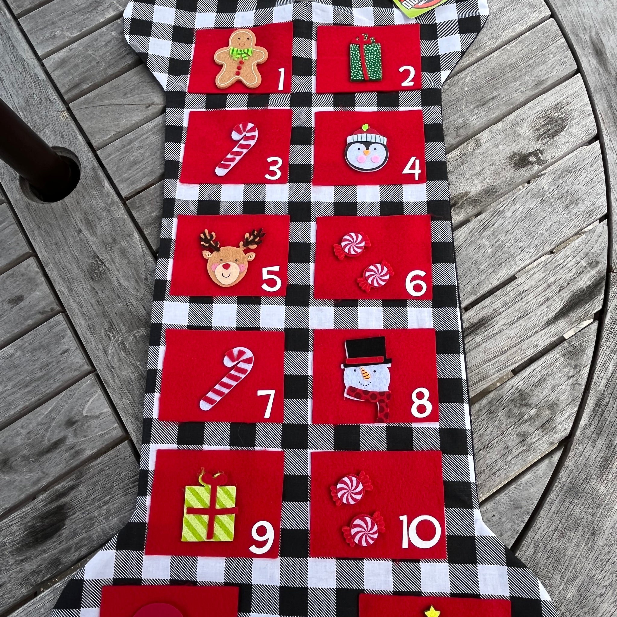 Buffalo Plaid Christmas Advent Calendar - SOLD