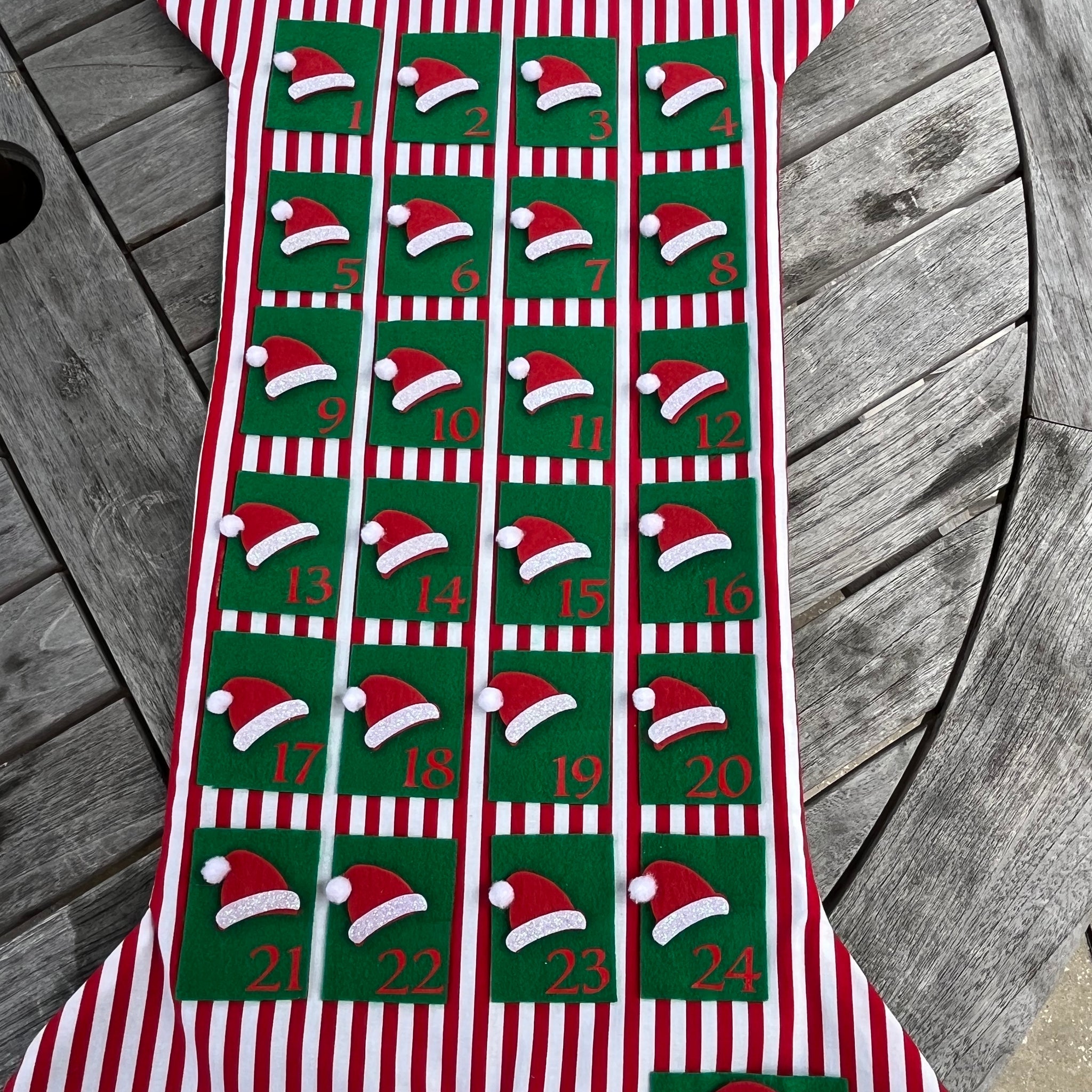 25 Santa Hats Advent Calendar - SOLD