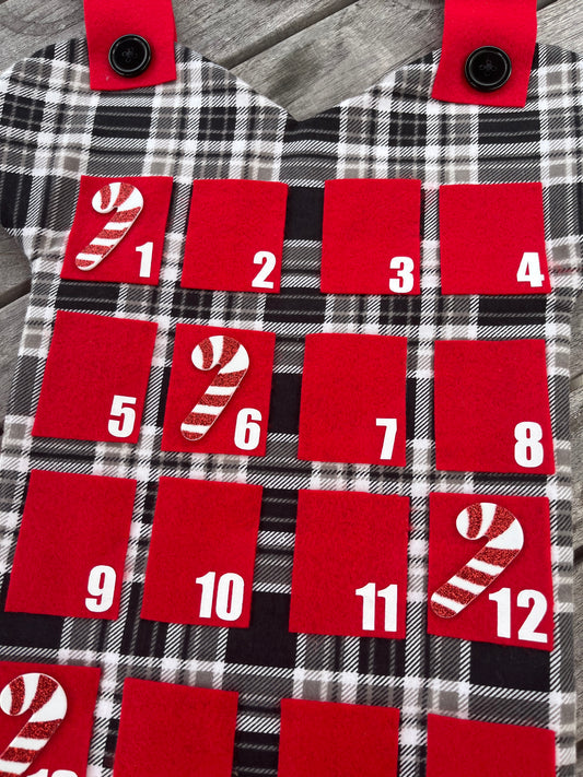 Candy Cane Advent Calendar - 25 Days of Christmas
