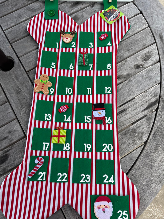 Candy Cane Stripes Holiday Advent Calendar - 25 Days of Christmas