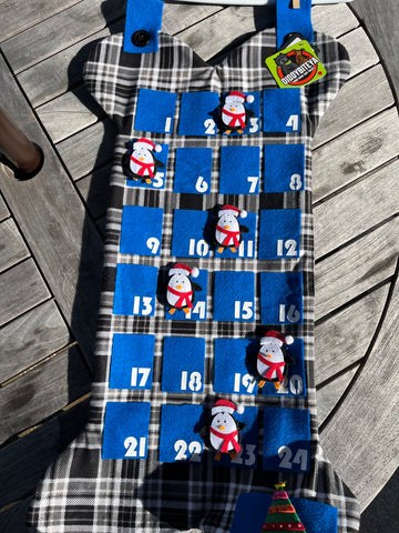 Frosty Plaid Holiday Advent Calendar - 25 Days of Christmas SOLD