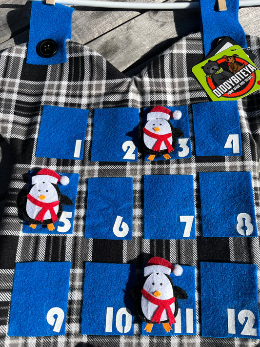 Frosty Plaid Holiday Advent Calendar - 25 Days of Christmas SOLD