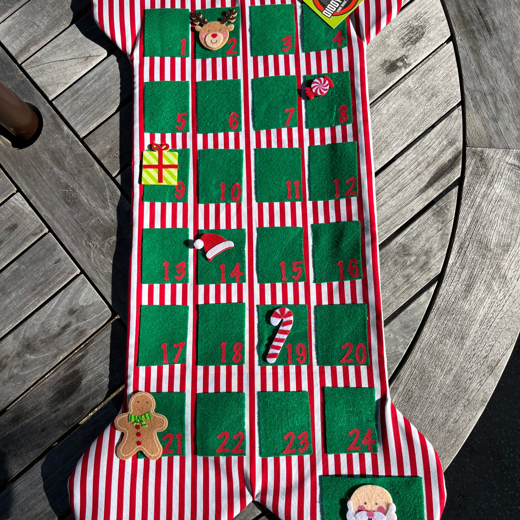 Jingle Stripes Advent Calendar - 25 Days of Christmas