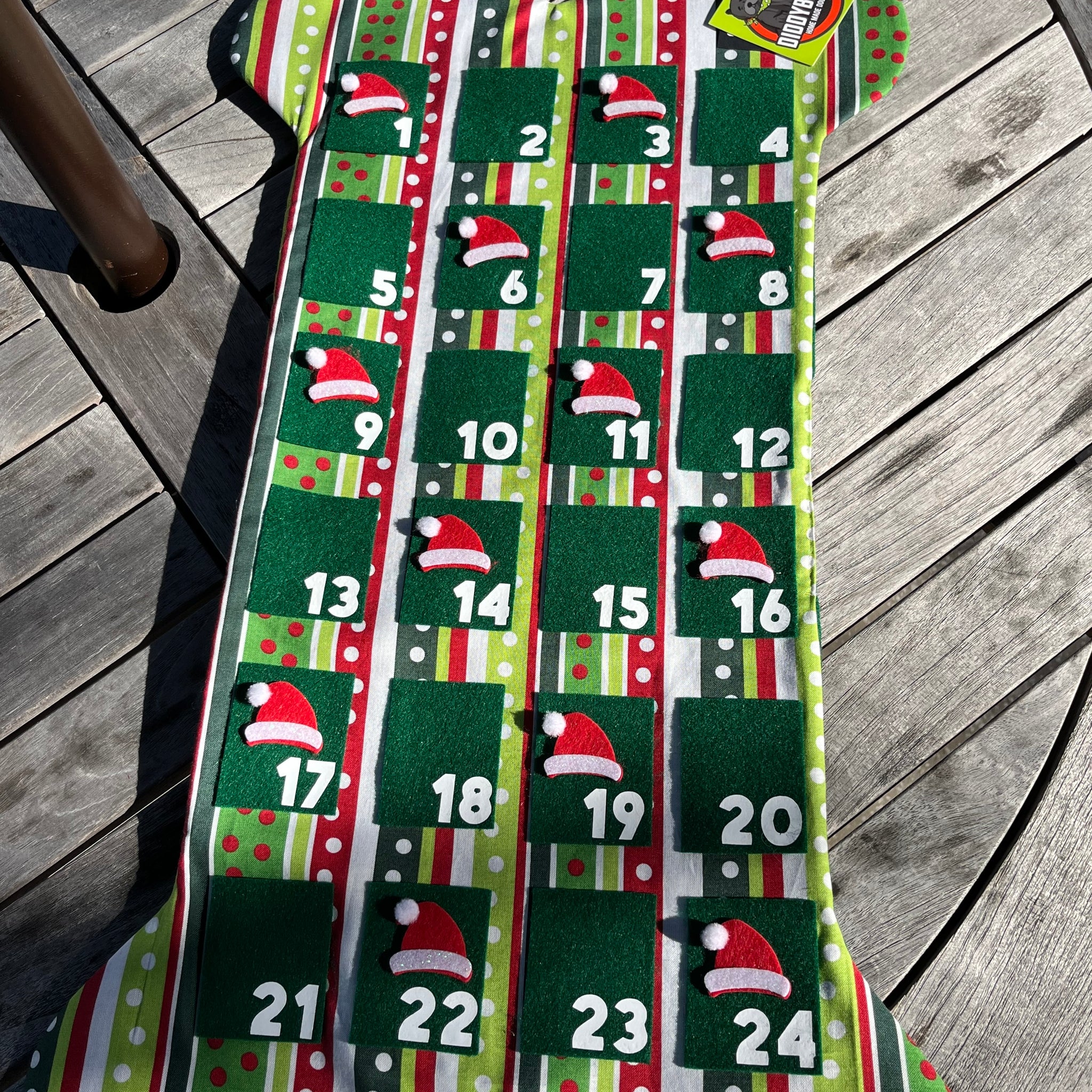 Retro Santa Hat Advent Calendar - 25 days of Christmas