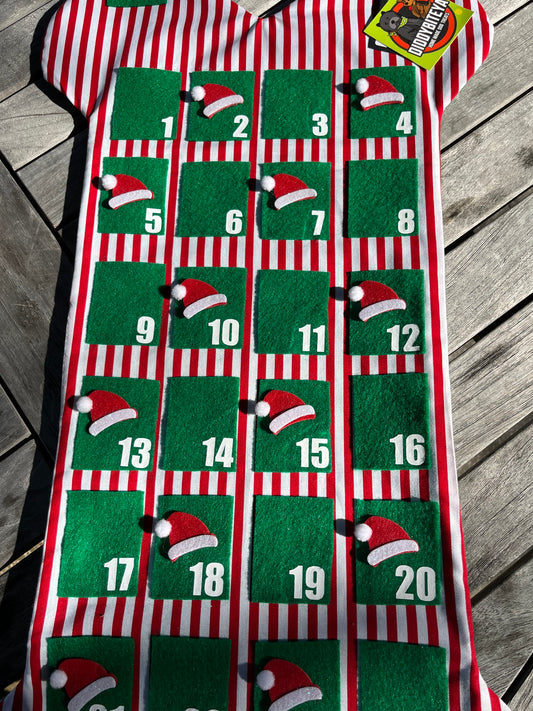 Candy Canes and Santa Hats Advent Calendar - 25 Days of Christmas SOLD