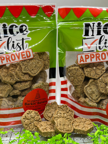 Barkin' Banana Bites Holiday Dog Treats
