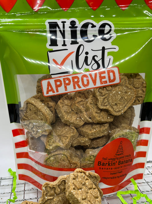 Barkin' Banana Bites Holiday Dog Treats