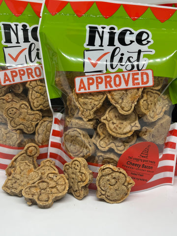 Cheesy Bacon Holiday Dog Treats