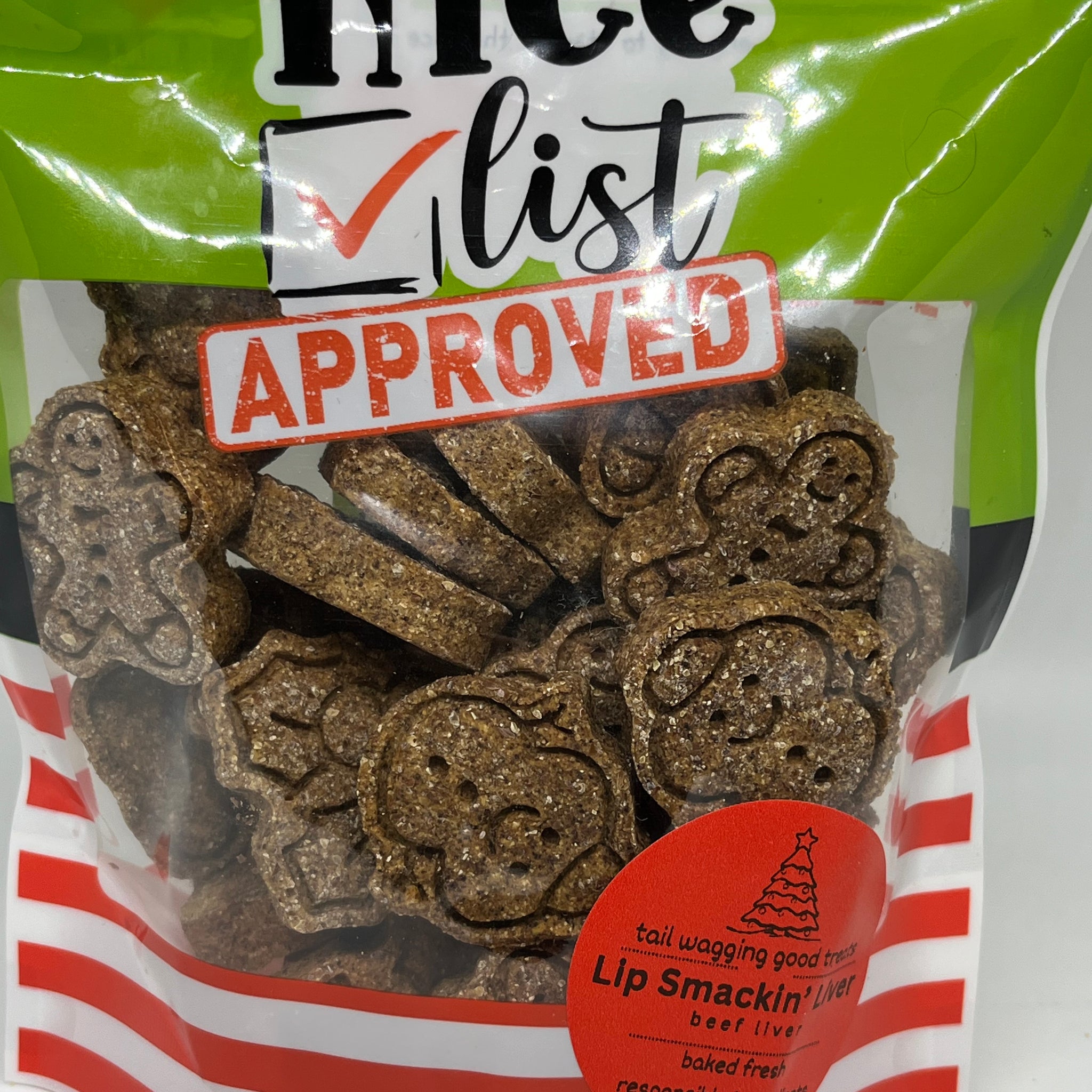 Lip Smackin' Liver Holiday Dog Treats Grain/Gluten Free