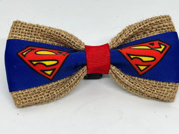 SUPER MAN DOG Bow Tie