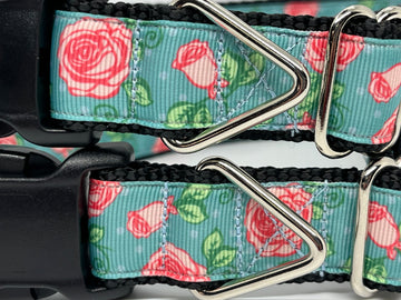Roses are Pink Dog Collar