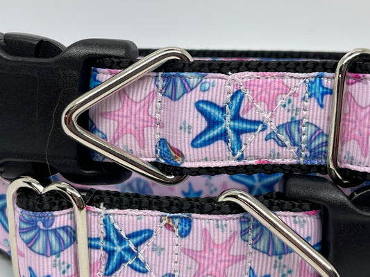 Pink Starfish Dog Collar