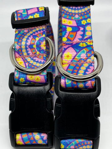 Groovy Kinda Love Nylon Dog Collar