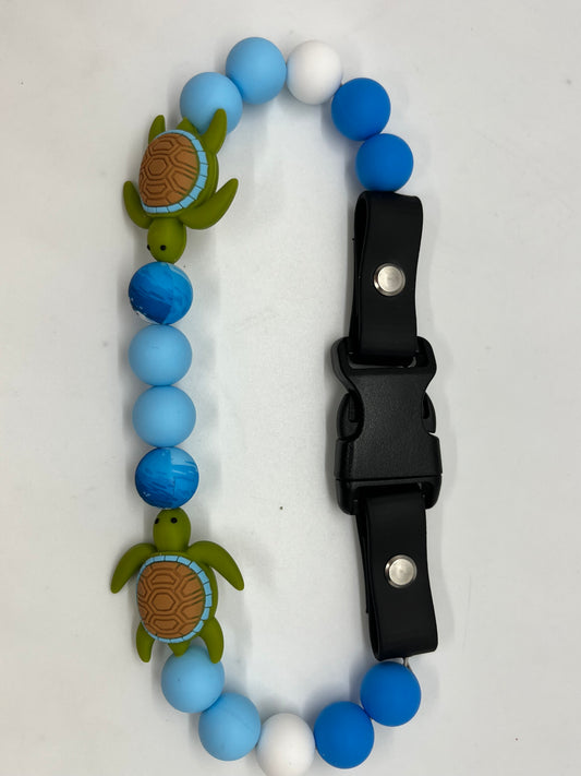 15" Sea Turtle Bark Bling Necklace 🐢