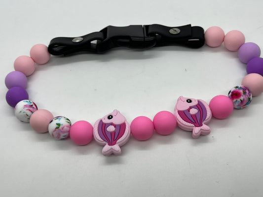Pink Fish 16" Necklace  Bark Bling Collection