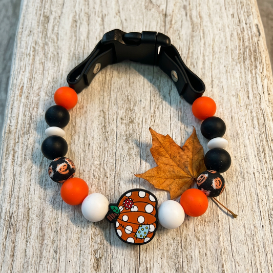 Fall Pumpkin 13" Necklace Bark Bling Collection