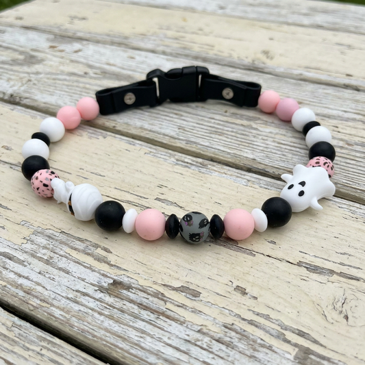 Ghost Mummy for Halloween 18.5" Necklace Bark Bling Collection